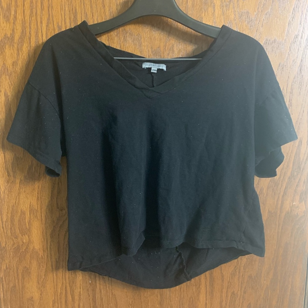 Charlotte Russe Black Crop Top